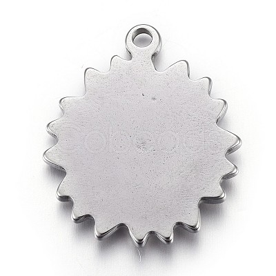 Tarnish Resistant 304 Stainless Steel Pendants STAS-P218-04-1