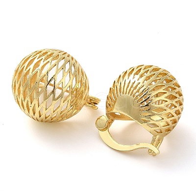 Rack Plating Brass Hoop Earring EJEW-C079-11G-1