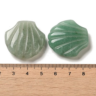 Natural Green Aventurine Carved Healing Shell Figurines G-K353-03F-1