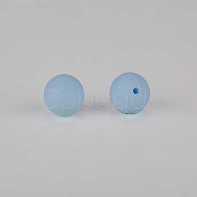 Round Silicone Focal Beads SI-JX0046A-62-1