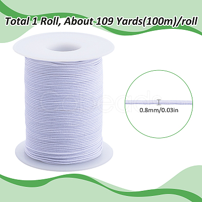1 Roll 100M Polyester Elastic Cord OCOR-SC0001-10A-01-1