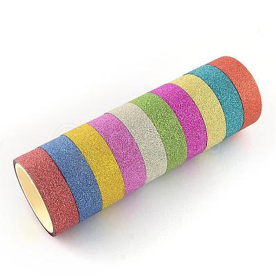 Glitter Powder DIY Scrapbook Decorative Paper Tapes DIY-S028-02-1