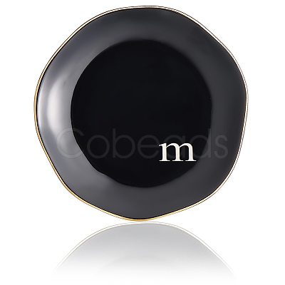 Round Ceramic Jewelry Dish AJEW-WH20067-015B-1