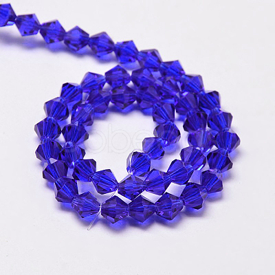 Transparent Glass Beads Strands EGLA-A039-T6mm-D06-1