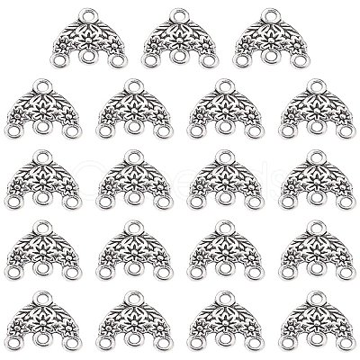 Tibetan Style Alloy Chandelier Component Links FIND-YW0003-90-1