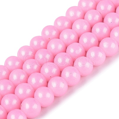 Baking Paint Glass Pearl Beads Strands DGLA-ZX001-05B-10-1