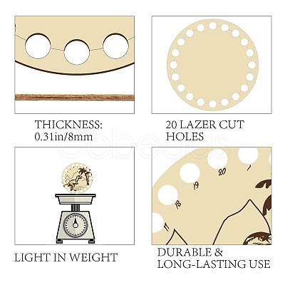 Poplar Wood Thread Winding Boards DIY-WH0360-010-1