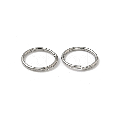 Tarnish Resistant 304 Stainless Steel Open Jump Rings STAS-J013-14xx1.2mm-01-1