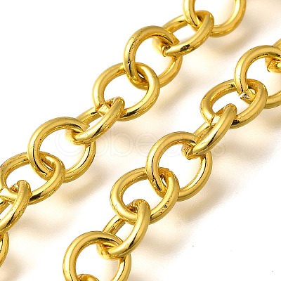 Rack Plating Brass Link Chains CHC-M027-01G-1