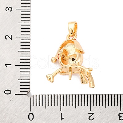 Brass Pendant Bails KK-C076-25G-1