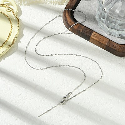 1mm Rack Plating Brass Cable Chain Adjustable Slider Necklaces for Women Men MAK-L044-04P-1