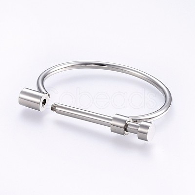 Tarnish Resistant 304 Stainless Steel Bangles BJEW-P222-14P-1