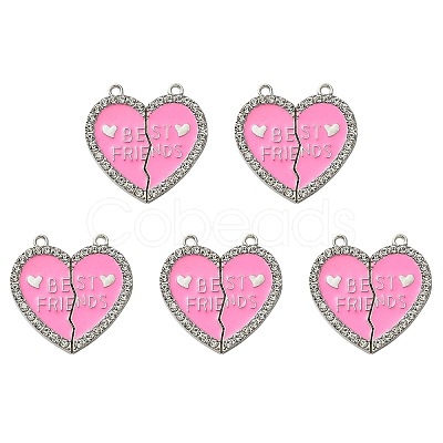 Alloy Enamel Split Pendant ENAM-YW0003-81E-1