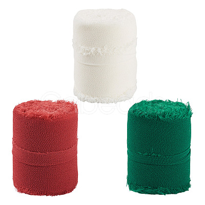 3 Rolls 3 Colors Polyester Ribbon OCOR-TA0003-28B-1