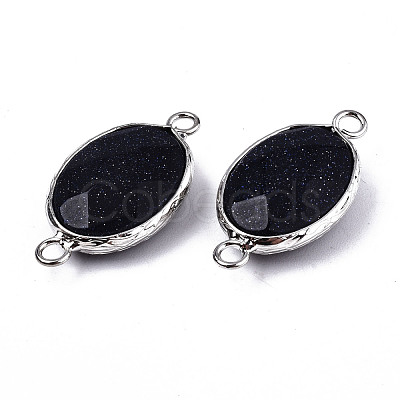 Synthetic Blue Goldstone Links/Connectors G-T131-102-01-1
