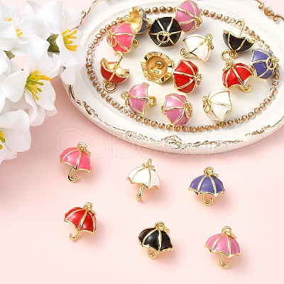 5Pcs Real 18K Gold Plated Brass Charms KK-YW0004-23-1