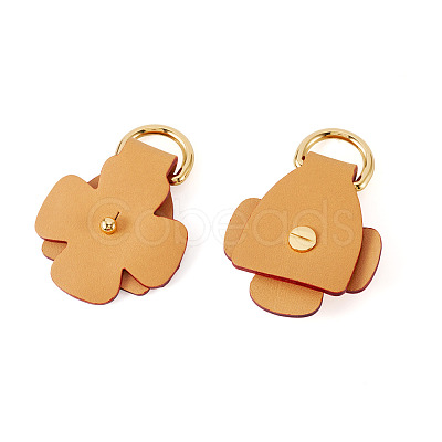 Flower Cowhide Suspension Clasps FIND-TAC0036-055G-01-1