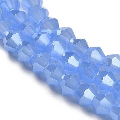Imitation Jade Electroplate Glass Beads Strands LS-EGLA-F029-J4mm-A04-1