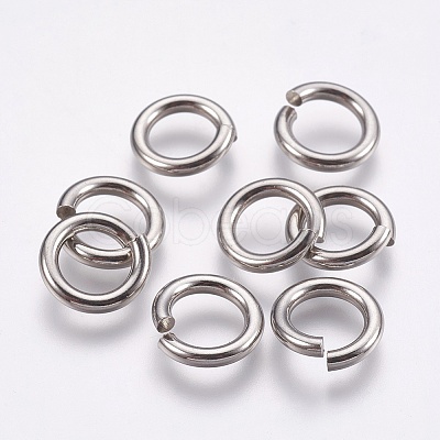 Tarnish Resistant 304 Stainless Steel Open Jump Rings STAS-G174-03P-1