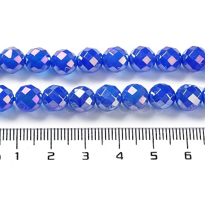 Electroplated Natural White Jade Beads Strands G-Z038-A01-02AB-1