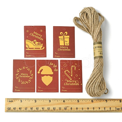 100Pcs Rectangle Paper Gift Tags CDIS-FS0001-19A-1