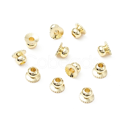 Rack Plating Brass Bead Cap X-KK-WH0060-03G-02-1