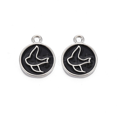 Brass Enamel Pendants KK-S356-670P-NF-1