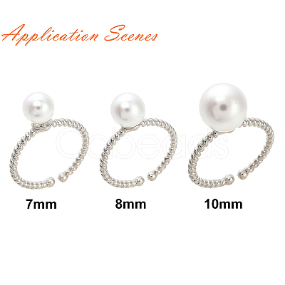 Brass Cup Peg Open Cuff Ring Settings KK-G518-02P-02-1