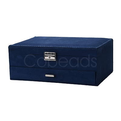 Velvet & Wood Jewelry Boxes VBOX-I001-04B-1