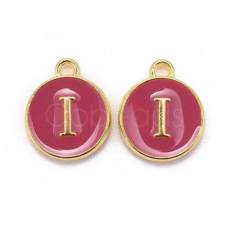 Golden Plated Alloy Enamel Charms LS-ENAM-S118-08I-1