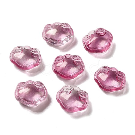 Transparent Glass Pendants GLAA-D025-08H-1