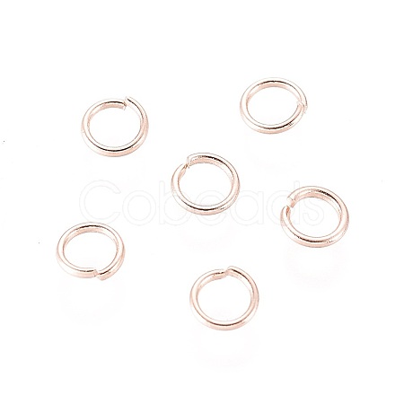 304 Stainless Steel Open Jump Rings X-STAS-O098-01RG-05-1