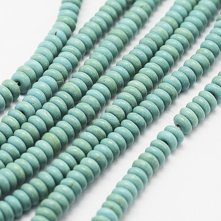 Synthetic Turquoise Bead Strands G-P286-05-4mm-01-1