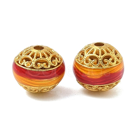 Alloy Enamel Beads ENAM-B037-08G-01-1
