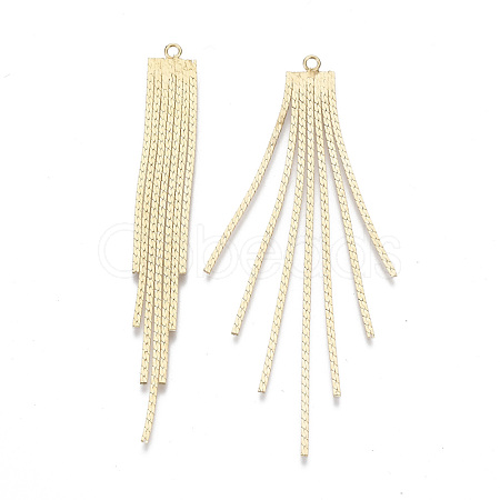 Brass Chain Tassel Big Pendants X-KK-N231-110G-NF-1