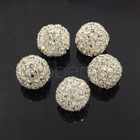Brass Rhinestone Beads RSB081-S-1
