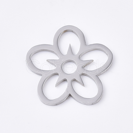 Tarnish Resistant 201 Stainless Steel Filigree Joiners STAS-S079-113P-1