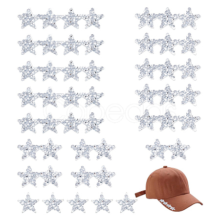 20Pcs 4 Styles Hotfix Resin Rhinestone DIY-GA0008-88A-1