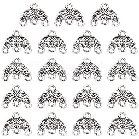 Tibetan Style Alloy Chandelier Component Links FIND-YW0003-90-1