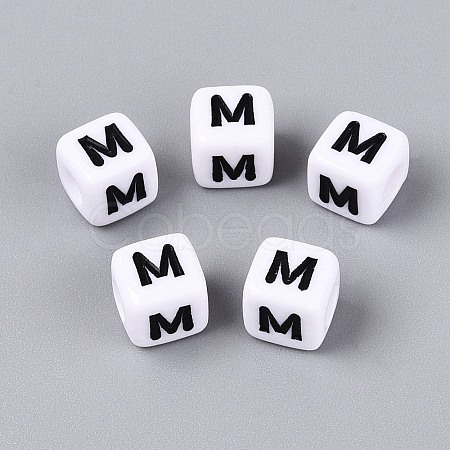 Opaque Acrylic Beads SACR-N020-04A-M-1