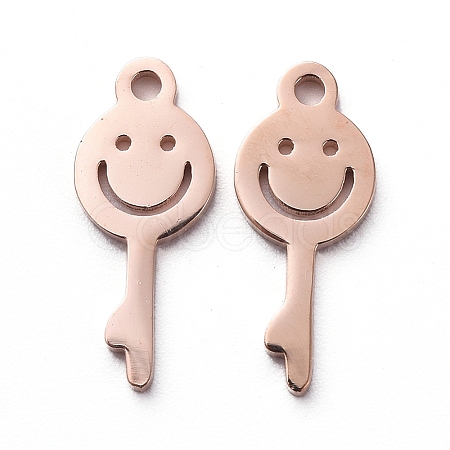 PVD Vacuum Plating 304 Stainless Steel Charms LS-STAS-G215-07RG-1