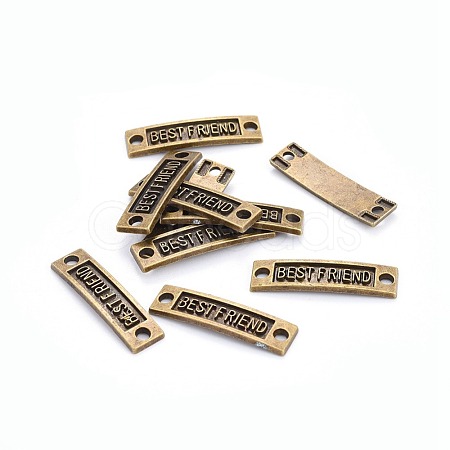 Tibetan Style Links connectors for Friendship TIBE-4270-AB-FF-1