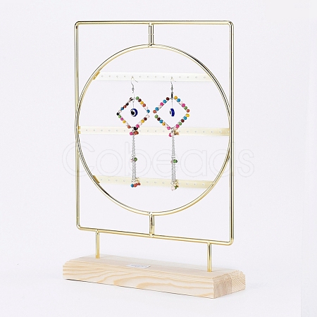 Rotating Iron 3-Tier Earring Display Stand EDIS-E025-01-1