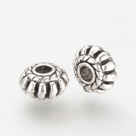 Tibetan Style Alloy Beads X-TIBE-Q070-121AS-NR-1