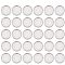 Unicraftale 100Pcs Flat Round 304 Stainless Steel Plain Edge Bezel Cups, Cabochon Settings, Stainless Steel Color, Tray: 20mm, 22x2mm