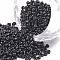 Glass Seed Beads, Opaque Colours Seed, Small Craft Beads for DIY Jewelry Making, Round, Black, 2mm, Hole:1mm, about 30000pcs/pound