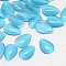 Cat Eye Cabochons, teardrop, Light Sky Blue, 10x8x2.5mm