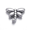 Tibetan Silver Beads, Lead Free & Cadmium Free, Dragonfly, Antique Silver, about 8.2mm long, Hole: about 1mm