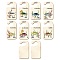 Wood Baby Closet Size Dividers, Baby Clothes Organizers, from Newborn to Toddler, Fish, 100x180x2.5mm, 10pcs/set