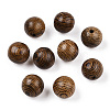 Natural Wenge Wood Beads WOOD-S659-18-LF-1